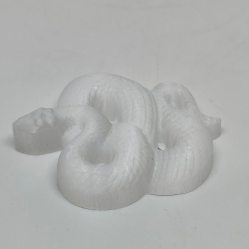 Carved Selenite Snake Feng Shui decor like new