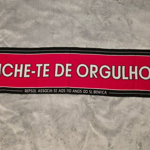 Official SL Benfica 110 Years Anniversary Scarf like new