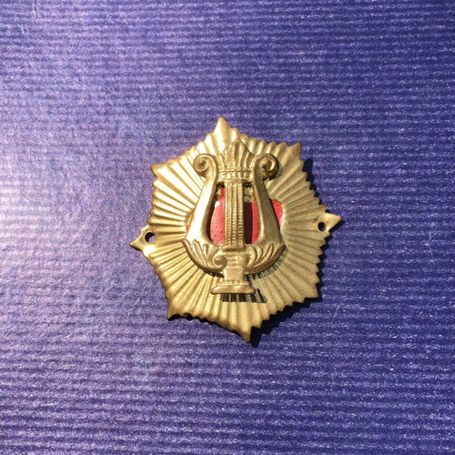 Metal badge of philharmonic musician's cap, like new