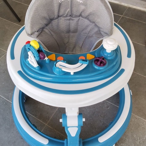 Musical Baby Walker Blue for 6+ Months like new
