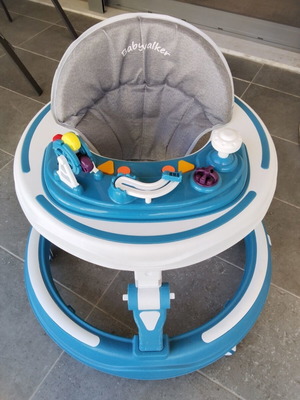 Musical Baby Walker Blue for 6+ Months like new