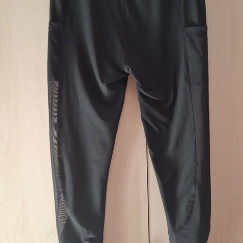 Sports leggings medium black with transparent design, like new