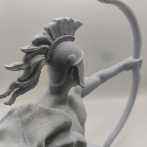 Spartan Archer Bust decorative statue with marble look, new