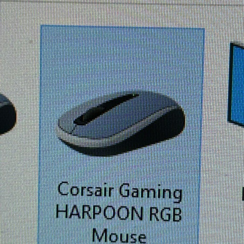 Corsair Harpoon RGB gaming mouse used with scroll wheel defect