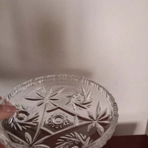 Crystal pasta plates new, set of 7 pieces