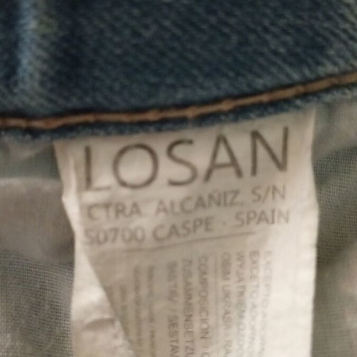 Losan women's high-waisted jeans like new, light blue with pleats