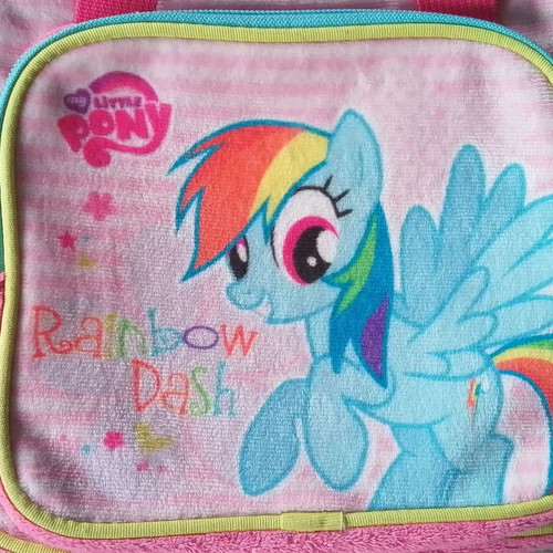 Nici children's velvet My Little Pony Rainbow Dash handbag used