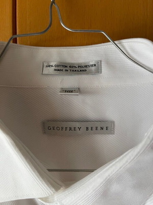 Geoffrey Beene white shirt new, size XXL with cuff
