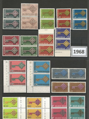 Europa 1968 Χ2 Lux όλες οι χώρες καινούργιο, 35 γραμματόσημα