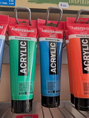 Amsterdam acrylic paints set 10 colors 120ml new