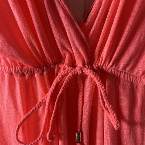 Beach dress, red and orange, size L
