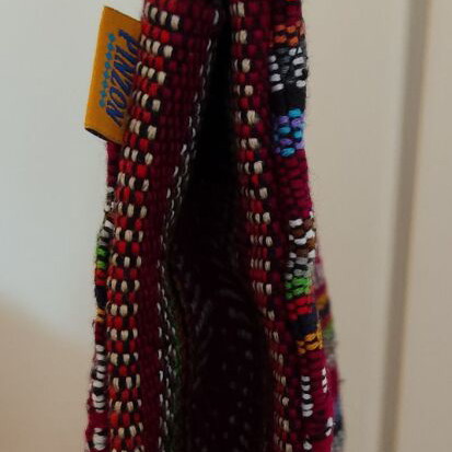 Handmade small woven Mexican handbag
