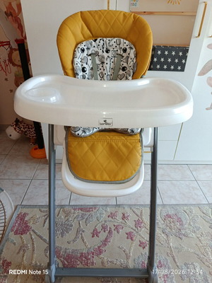 Lorelli Party high chair, lemon curry leather