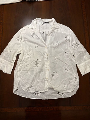 Linen shirt Zara white like new, size M