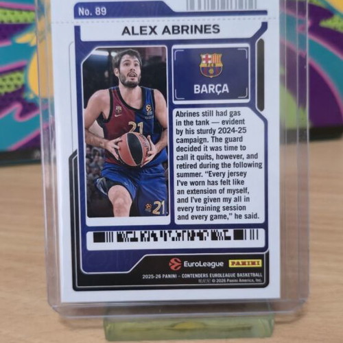 Alex Abrines Play-in Ticket Euroleague 2024-25 like new