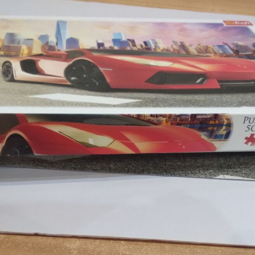 Puzzle 500 pieces with car theme like new