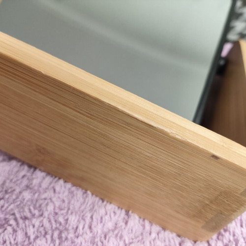 Two-dimensional tabletop mirror like new, rotating