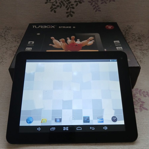 Turbo X Strike II 8" tablet with case and charger