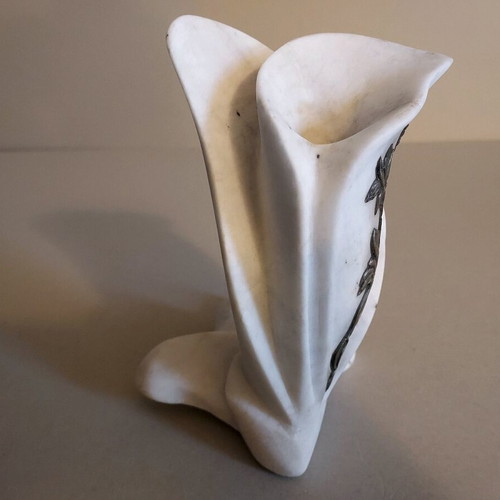 Marble sculpture with silver 1000 like new, small artwork