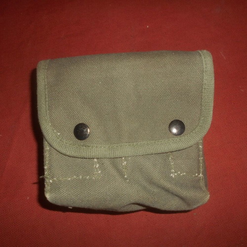 Greek Army M-71 First Aid Pouch canvas green new