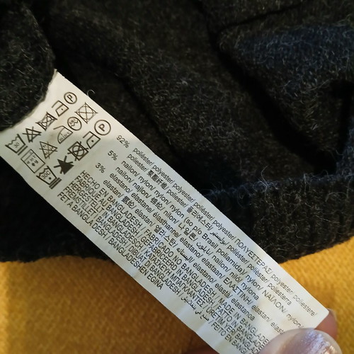 Μάλλινο πουλόβερ Pull & Bear μεταχειρισμένο, γκρι σκούρο, μέγεθος M