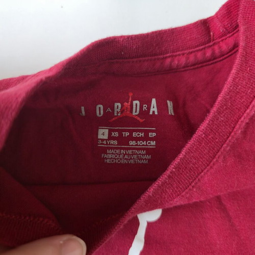 Jordan Air T-shirt μεταχειρισμένο, κόκκινο, αγόρι 3-4 ετών