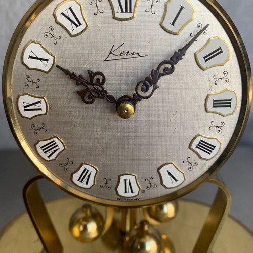 Kern annual table clock used with glass dome
