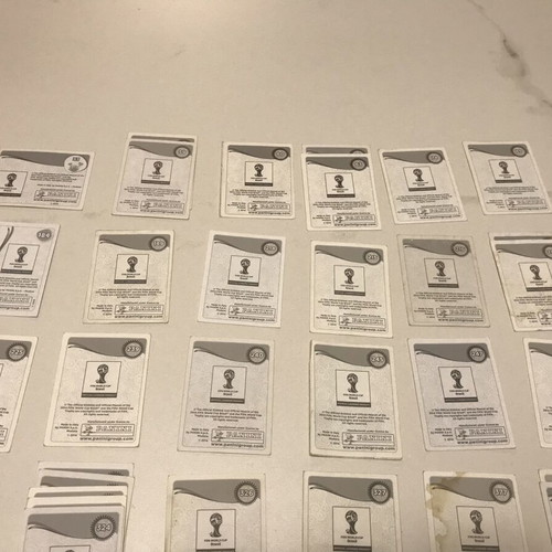 Panini World Cup 2014 stickers used, 29 different