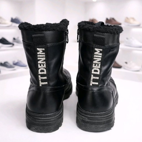 Tom Tailor Denim black boots like new, size 40