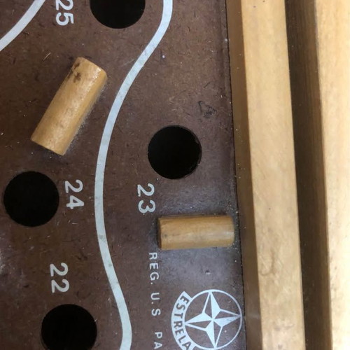 Vintage wooden skill labyrinth game used