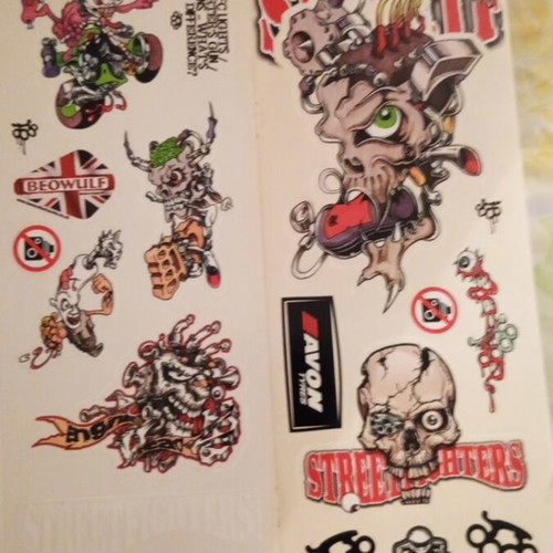 Collectible vinyl stickers inspired by Hot Rod and Kustom Kulture