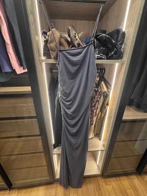 Φόρεμα Pull and Bear μέγεθος M πολυεστέρας σαν καινούργιο, πετρολ γκρι