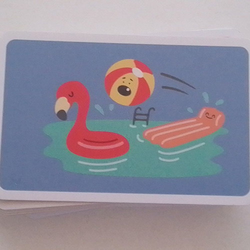 Children's educational cards used, pack of 55
