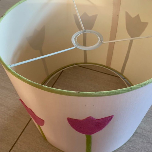 Lamp with flowers like new