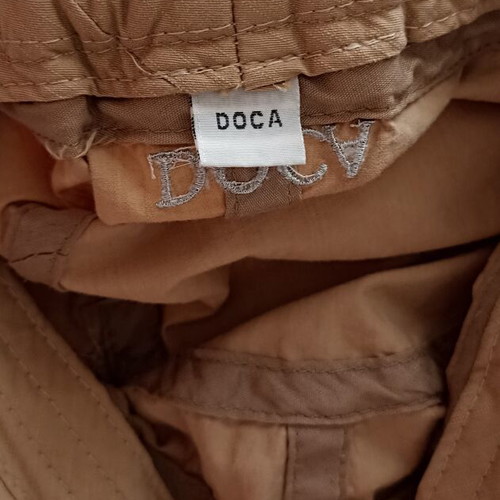 Doca women's hat beige cotton like new, sizes S M