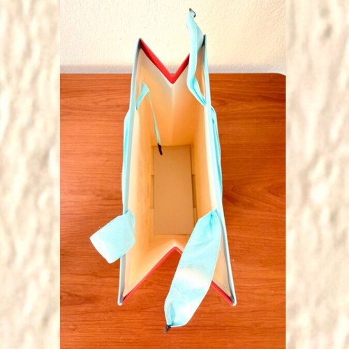 Noah's Ark gift bag with satin ribbon handle