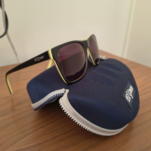 El Greco 9036 sunglasses used, unisex, black with yellow