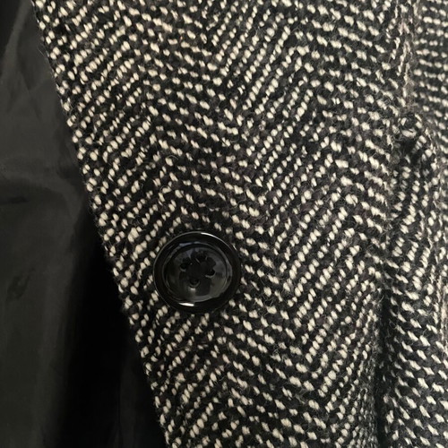 H&M houndstooth black and white coat small like new