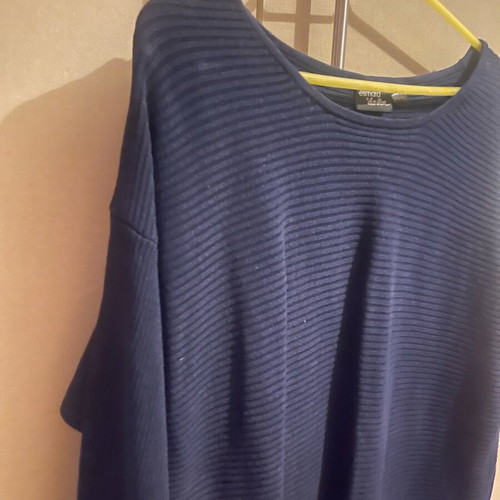 Knitted dress fine knit medium like new, blue