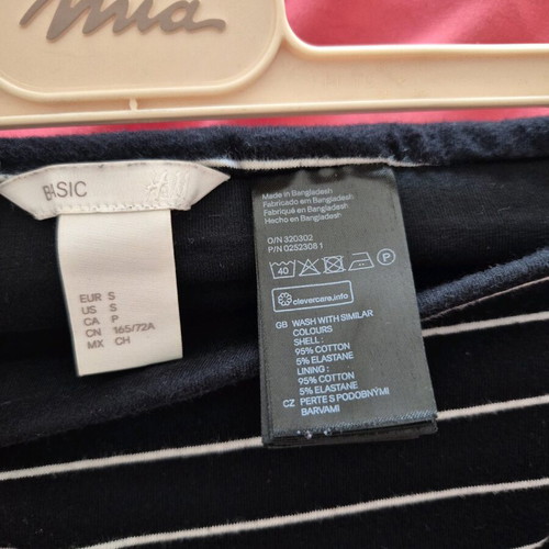 Set of two elastic mini skirts H&M like new, black and gray