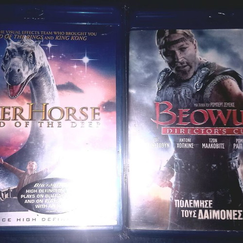 Blu-ray movies new, Beowulf Director's Cut & The Water Horse
