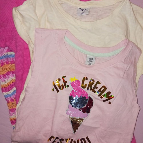 Pack of children's clothes, size 7-8 years, pink