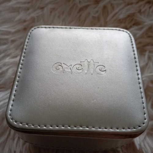 Oxette wristwatch leather red used, women's