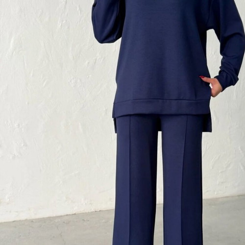 Set blouse and pants new blue