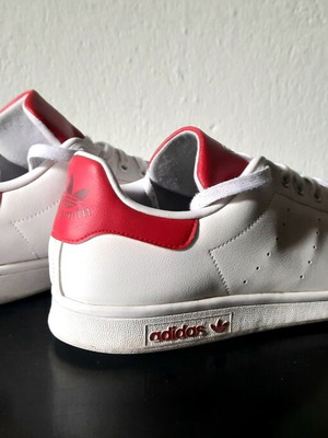 Adidas Stan Smith sneakers white/red size 46 like new
