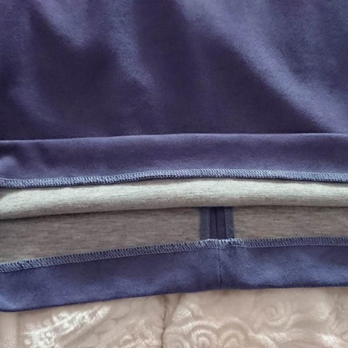 Suede dress in straight cut blue purple like new