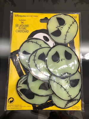Комплект 8 глави NBX Glow-in-the-Dark Jack нов Disney Paris Disneyland Resort Exclusive
