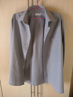 Men's shirt 3XL gray striped