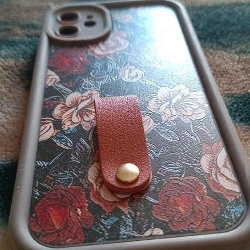 IPhone 11 case new with leather loop and cord