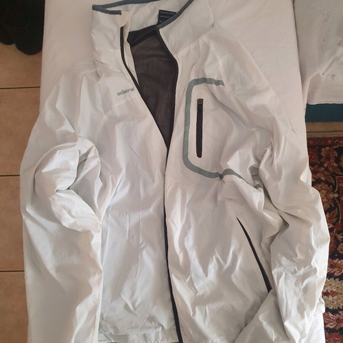 Admiral men's windbreaker jacket used, XXL, white with hood